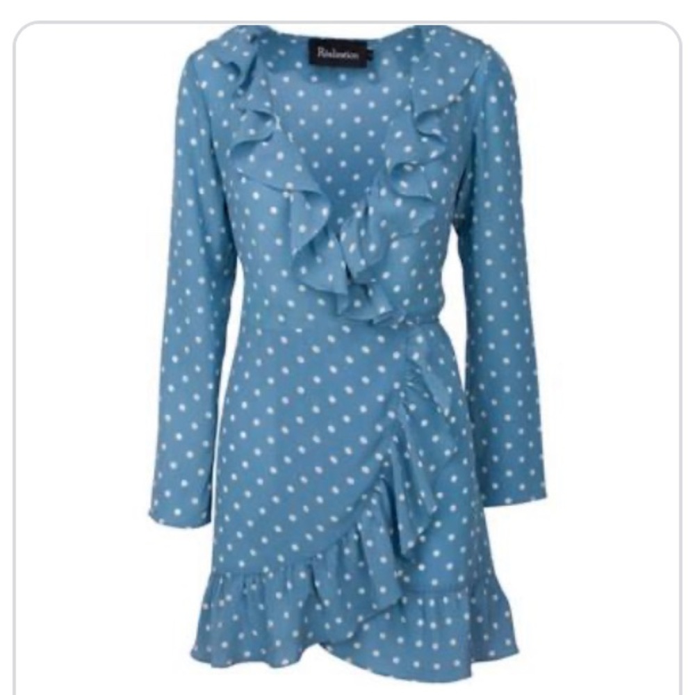 Realisation Par Alexandra wrap dress polka dot